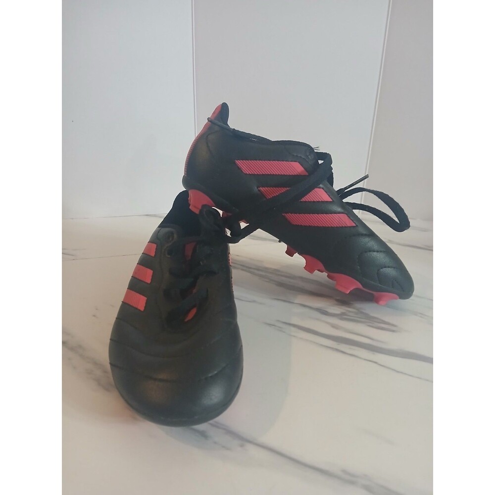 Adidas Goletto Firm Ground Soccer Cleats Kids Size 13K Black/ Pink